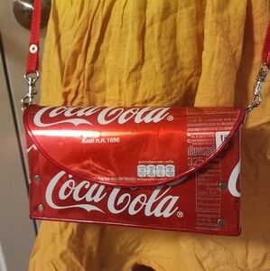 Handmade Recycled Coca Cola Tin Can Crossbody.